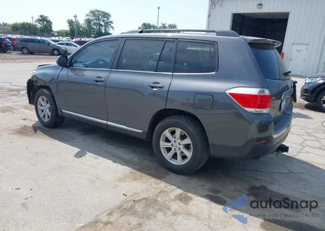 2013 Toyota Highlander Base Plus V6 from USA, damaged, VIN 5TDZK3EH5DS141750